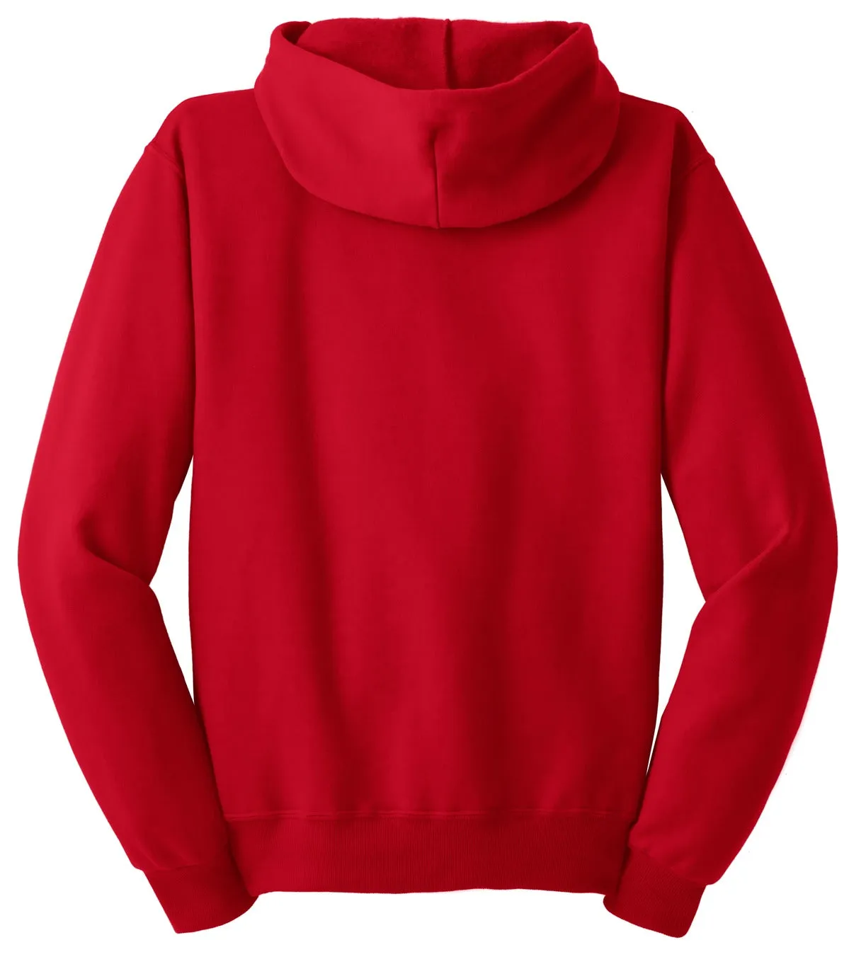 Jerzees NuBlend Full-Zip Hooded Sweatshirt.  993M True Red