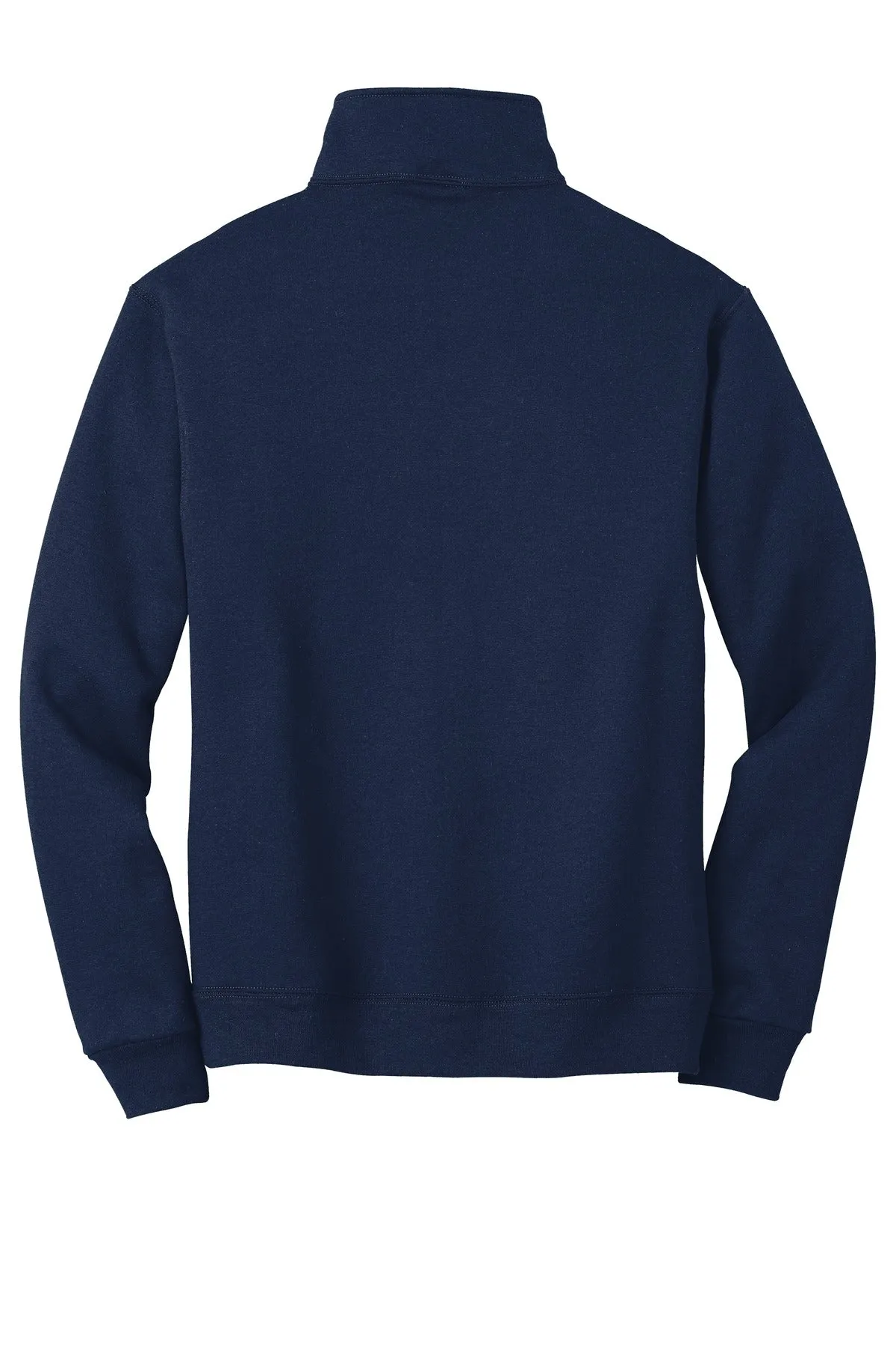 Jerzees Super Sweats NuBlend 1/4-Zip Sweatshirt with Cadet Collar.  4528M Navy
