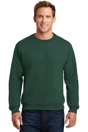 Jerzees Super Sweats NuBlend Crewneck Sweatshirt.  4662M Forest Green
