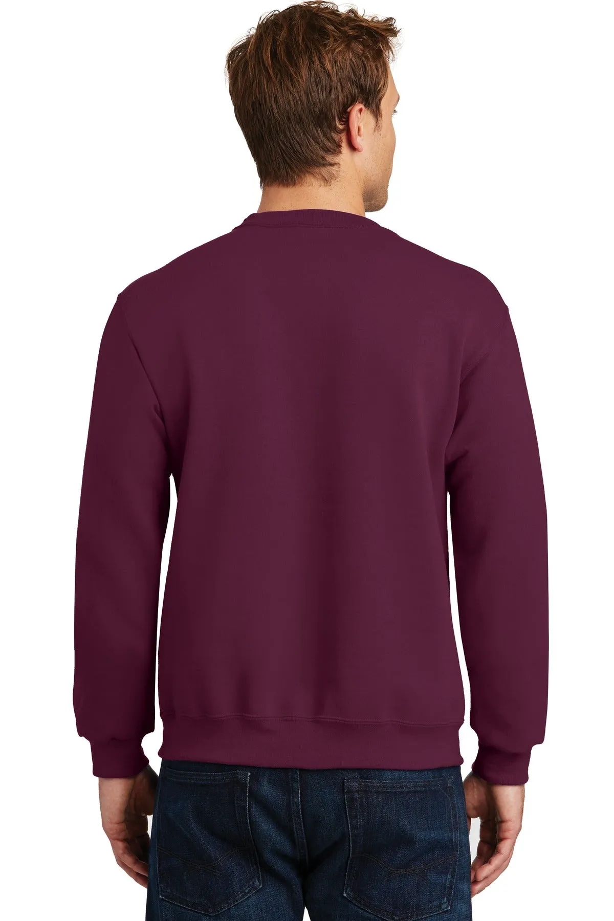 Jerzees Super Sweats NuBlend Crewneck Sweatshirt.  4662M Maroon