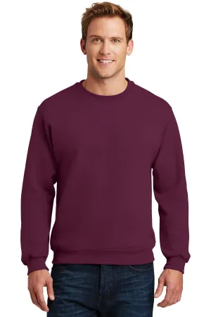 Jerzees Super Sweats NuBlend Crewneck Sweatshirt.  4662M Maroon