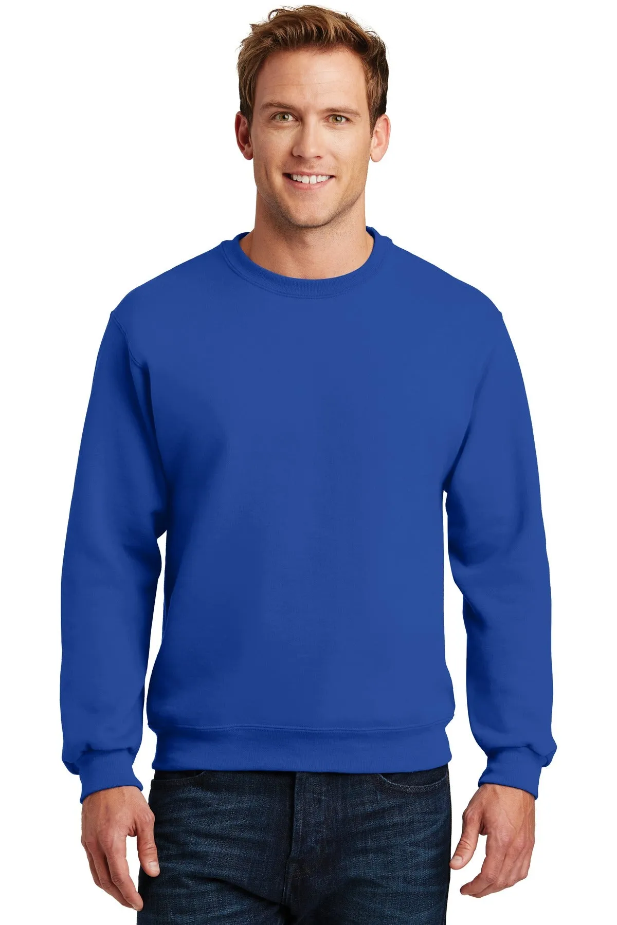 Jerzees Super Sweats NuBlend Crewneck Sweatshirt.  4662M Royal