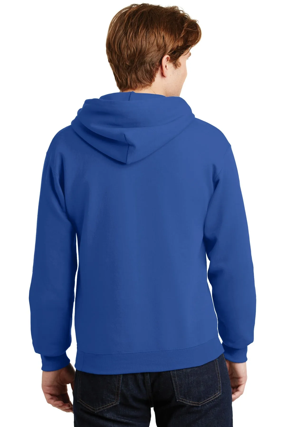 Jerzees Super Sweats NuBlend Pullover Hooded Sweatshirt.  4997M Royal