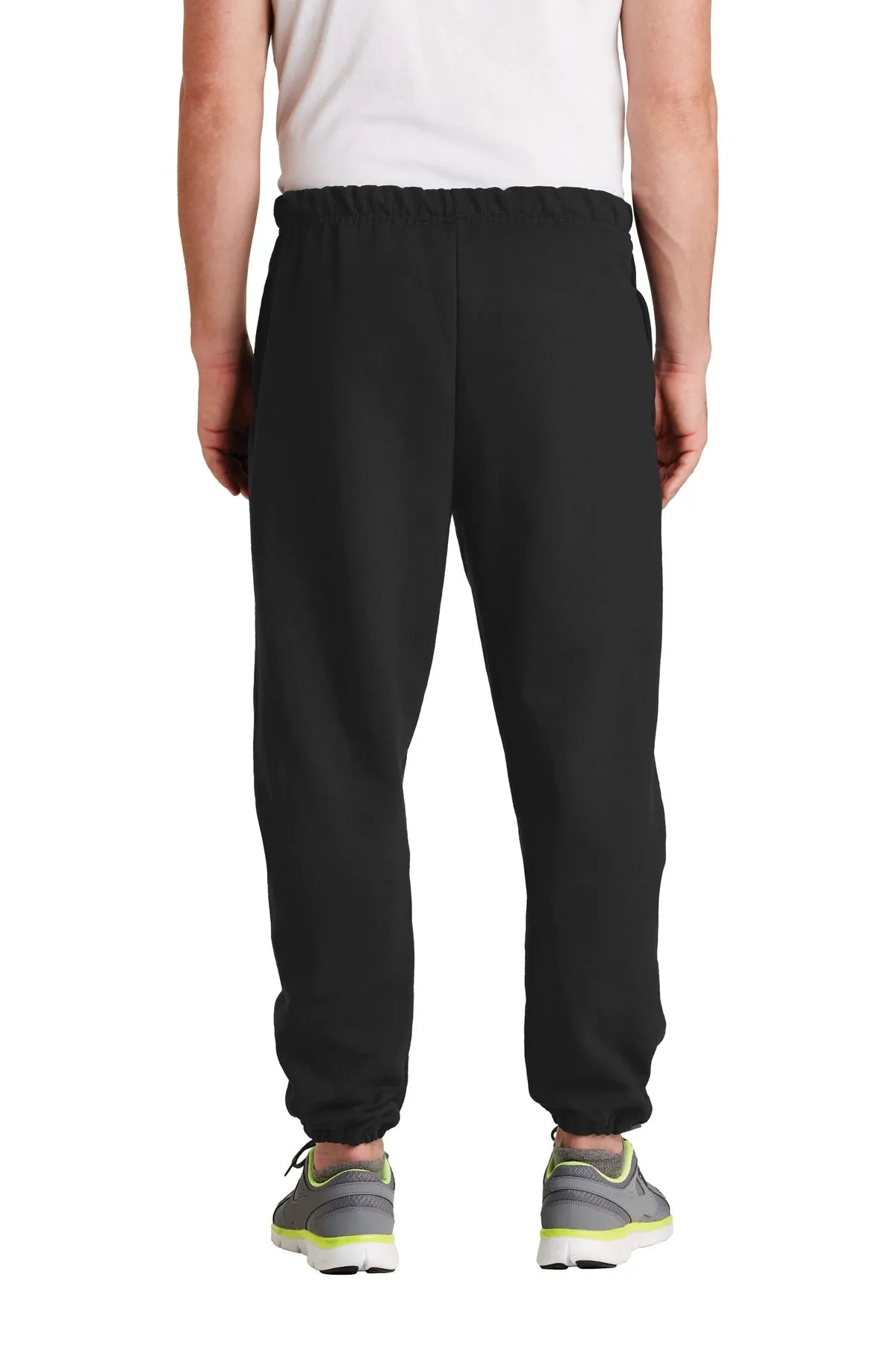 Jerzees Super Sweats NuBlend Sweatpant with Pockets.  4850MP Black