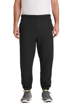 Jerzees Super Sweats NuBlend Sweatpant with Pockets.  4850MP Black