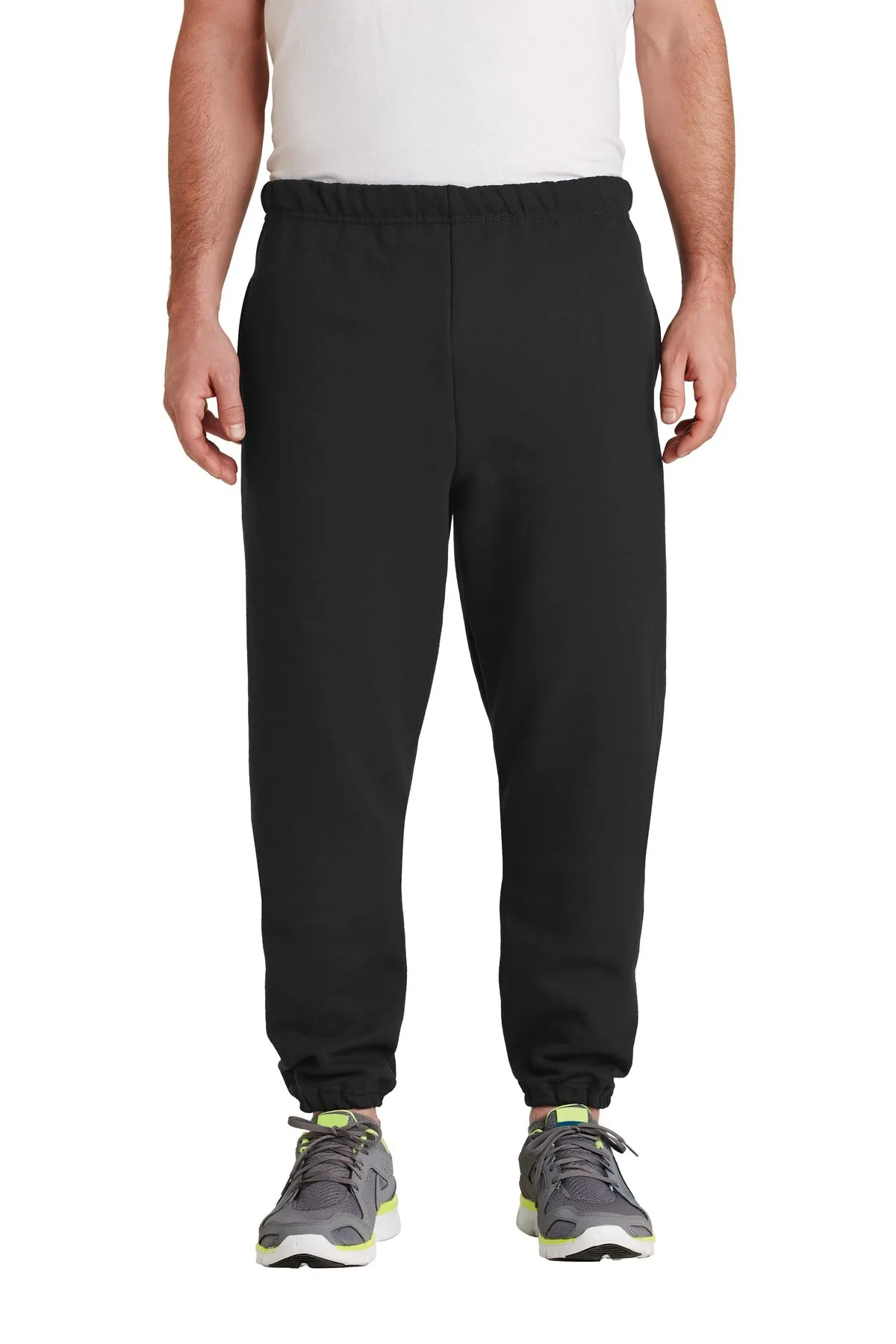 Jerzees Super Sweats NuBlend Sweatpant with Pockets.  4850MP Black