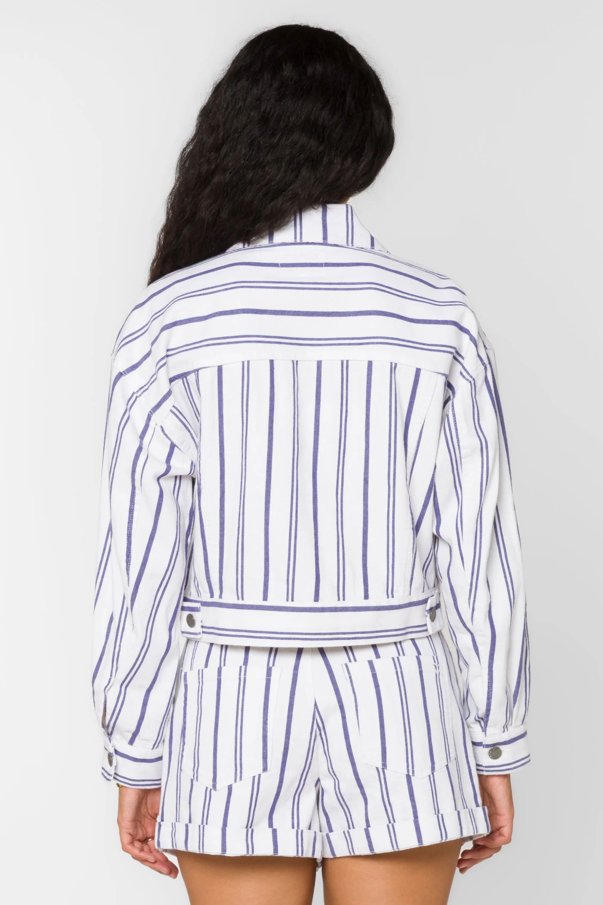 Jones Dusk Blue Stripe Jacket