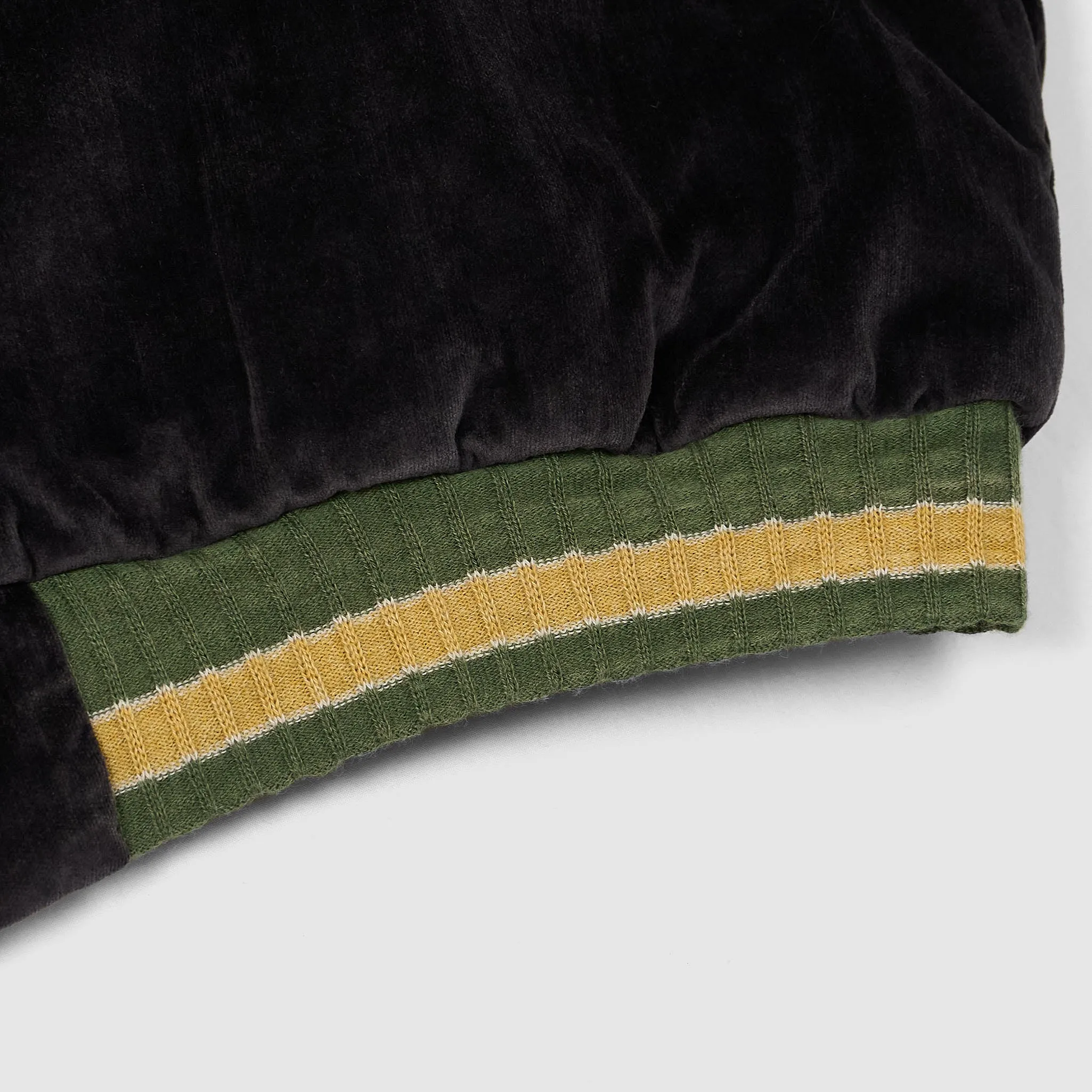 Kapital Embroidered Velveteen Sham Pillow Bomber Jacket