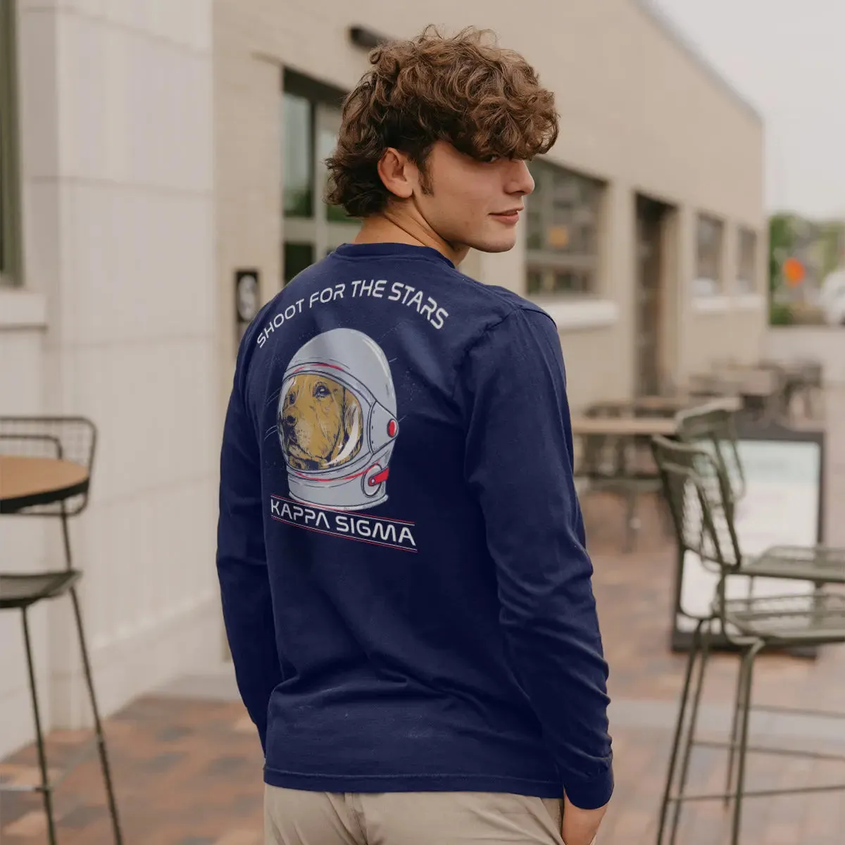 Kappa Sig Astronaut Retriever Long Sleeve Tee