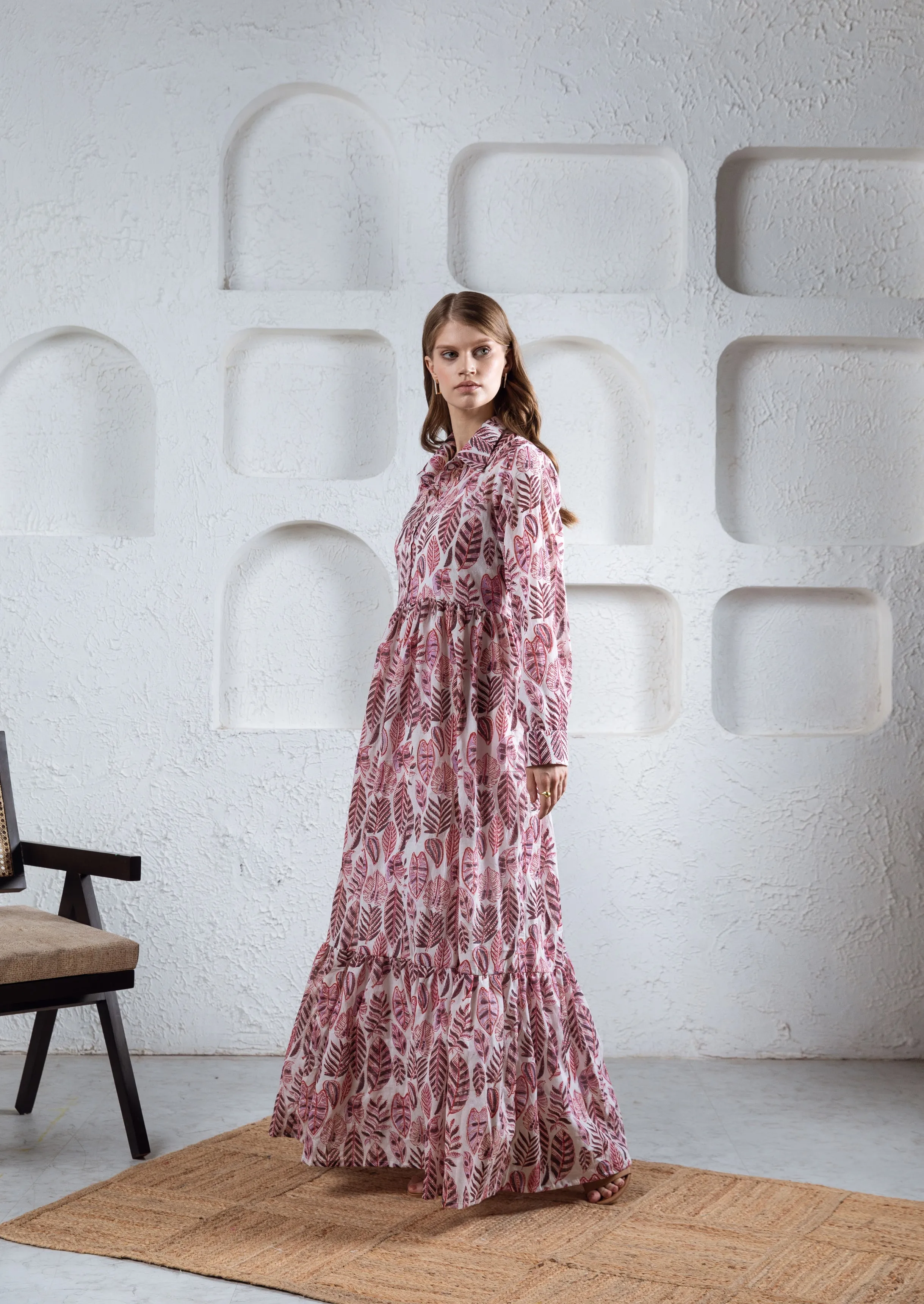 Kesar Tier Ruffle Dress
