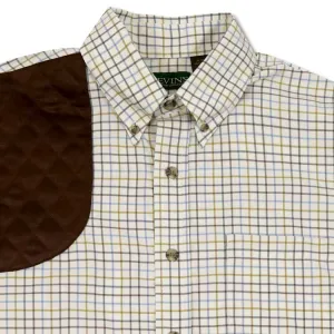 Kevin's Moss Green Tattersall Performance Right Hand Long Sleeve Shooting Shirt