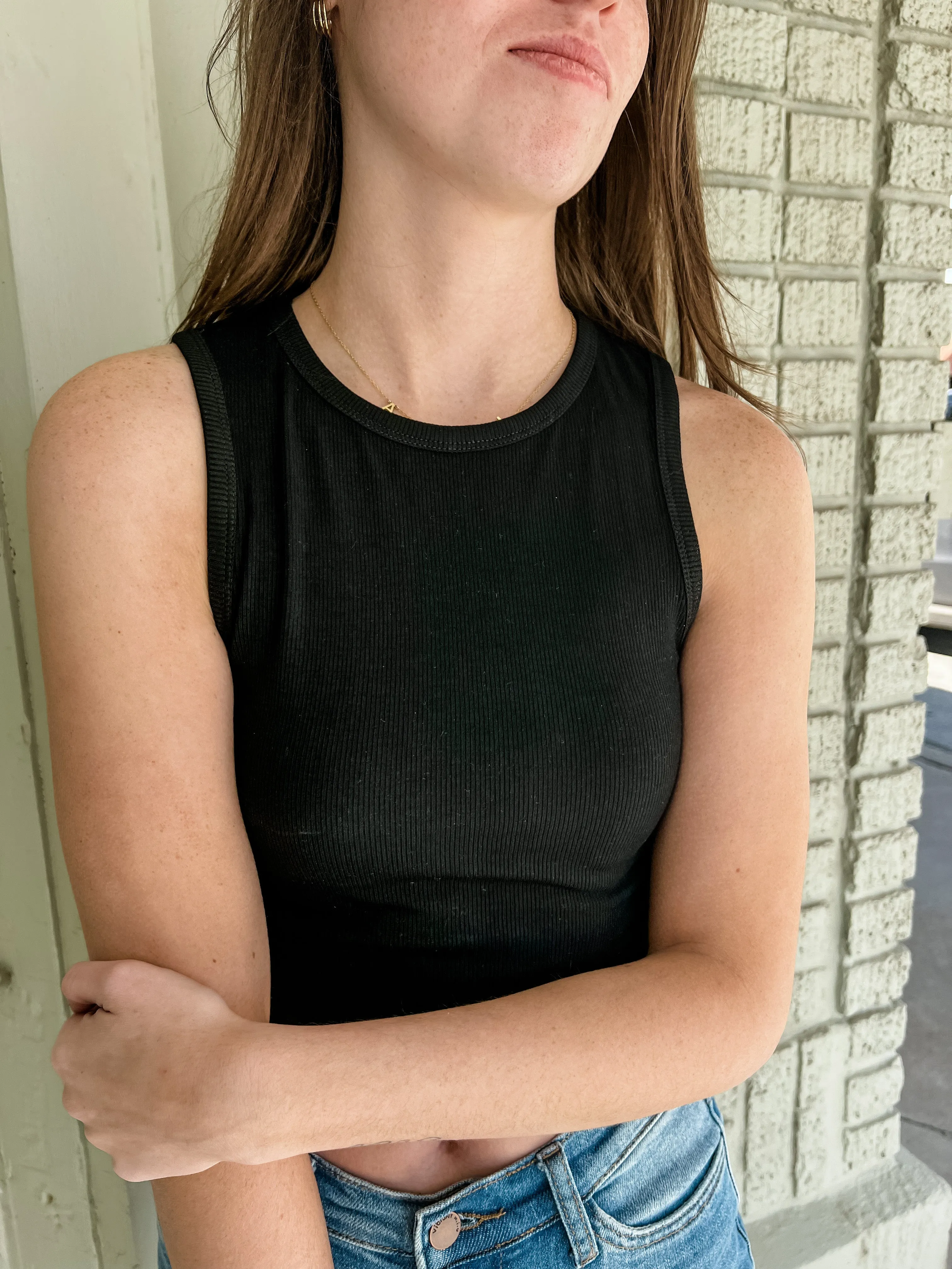 Kira Basic Crop - Black