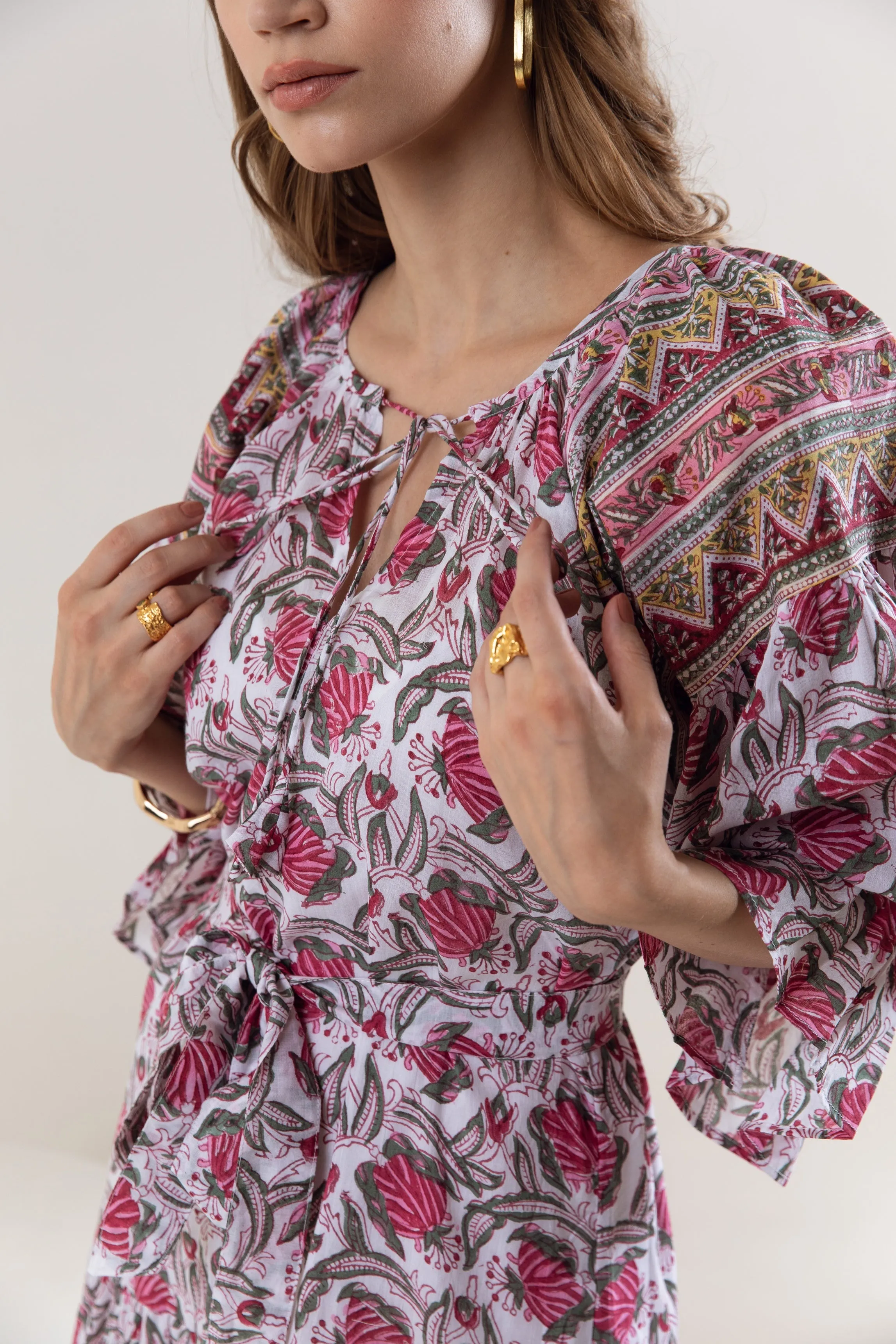Kiyati Tier Ruffle Dress