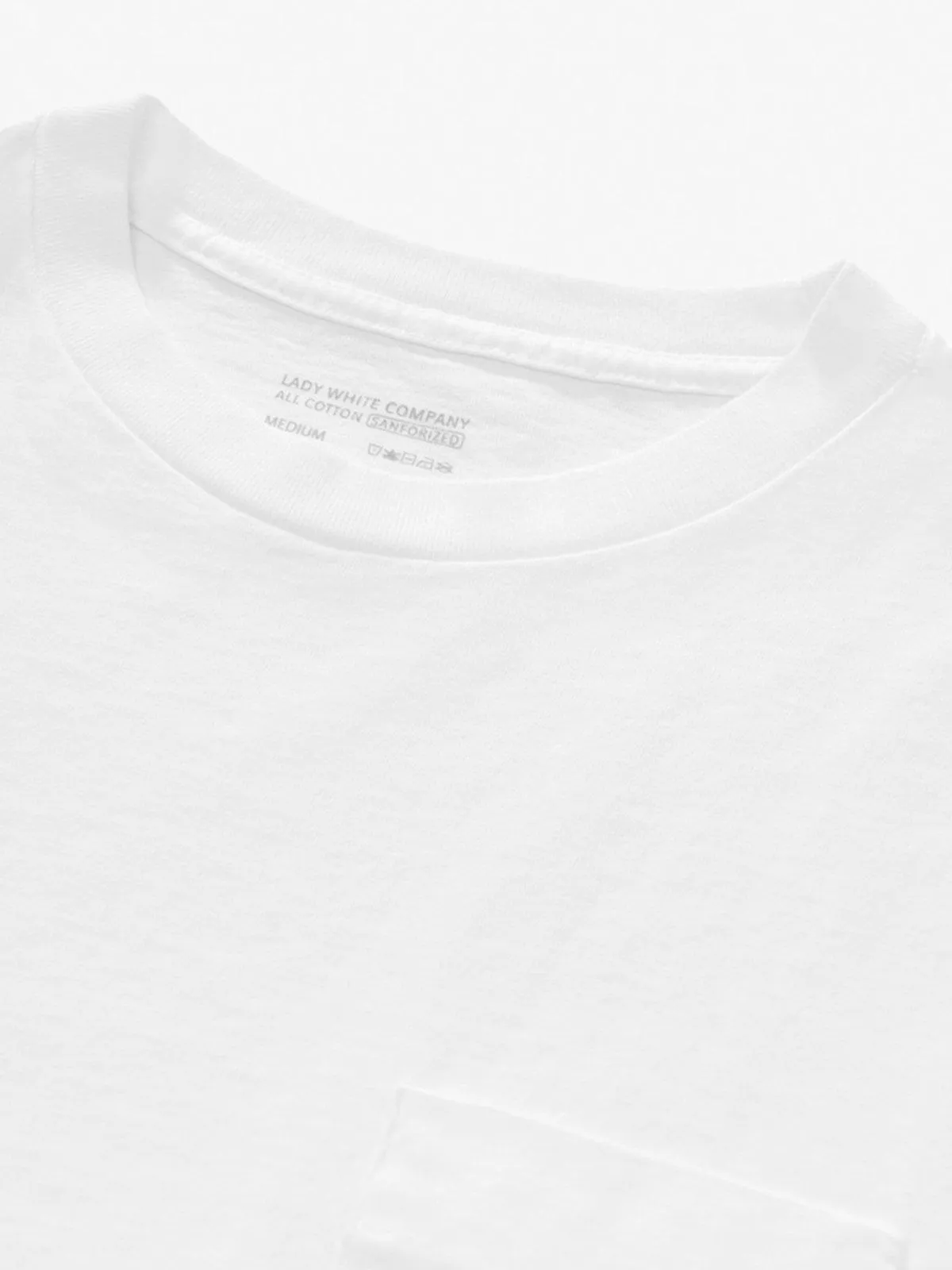 Lady White Co. Balta Pocket Tee White