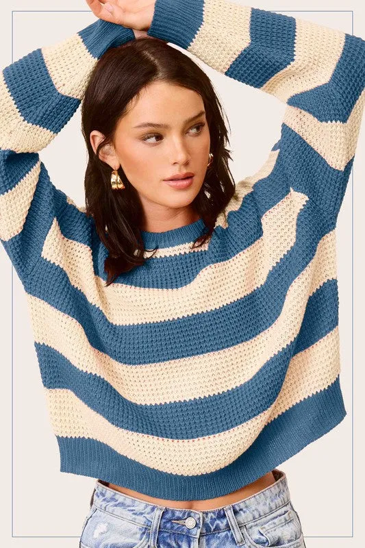 LAID-BACK STRIPED SWEATER