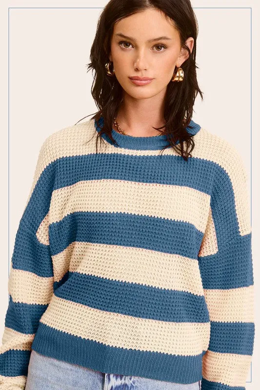LAID-BACK STRIPED SWEATER
