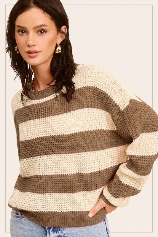LAID-BACK STRIPED SWEATER