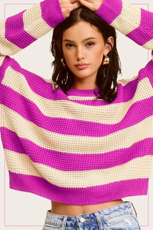 LAID-BACK STRIPED SWEATER