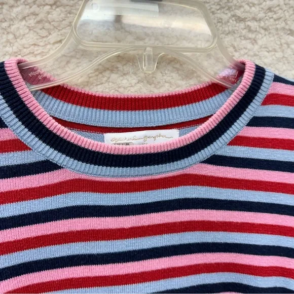 Large - SPIRITUAL GANGSTER - Stripe Crop Sweater Rent the Runway RTR $98 msrp