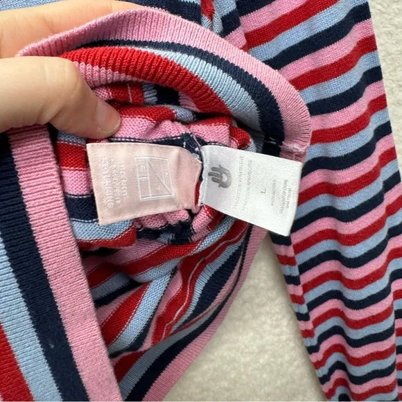 Large - SPIRITUAL GANGSTER - Stripe Crop Sweater Rent the Runway RTR $98 msrp