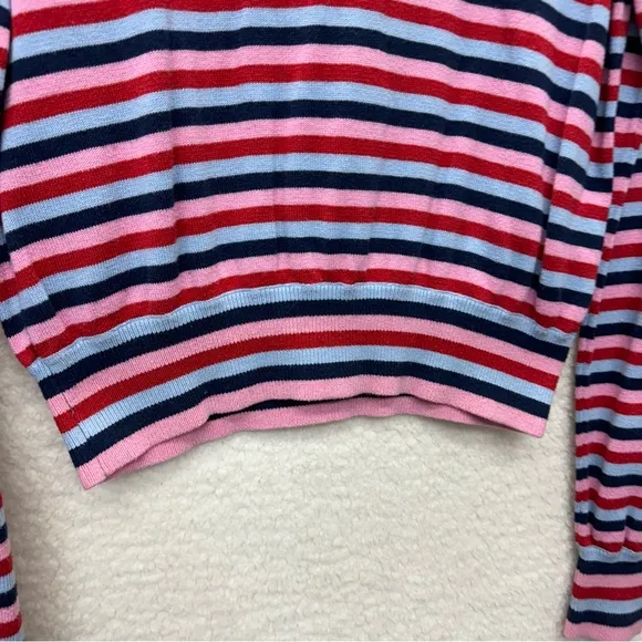 Large - SPIRITUAL GANGSTER - Stripe Crop Sweater Rent the Runway RTR $98 msrp