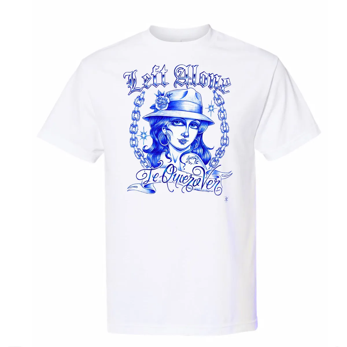 Left Alone "Te Quiero Ver" Whte Shirt