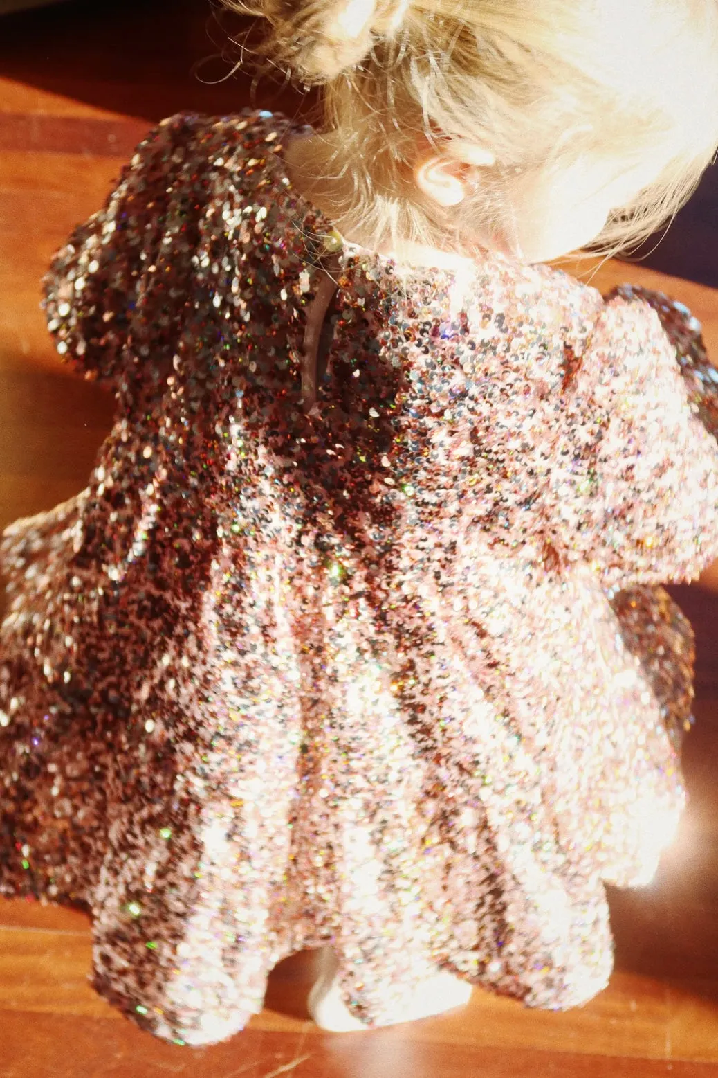 LILA SEQUINS DRESS GREY/ROSA