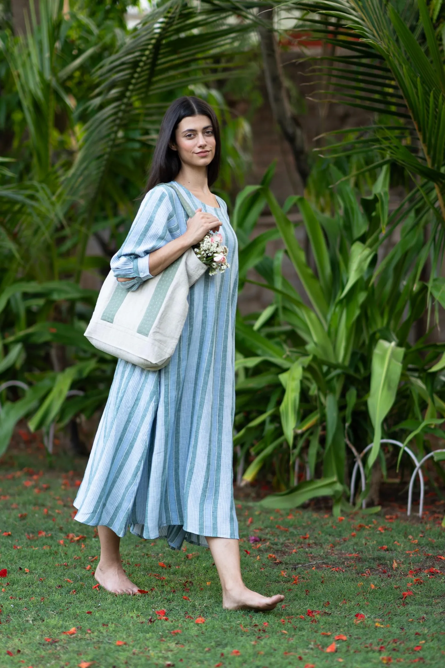 Linen Cassidy Dress-Vern Yellow