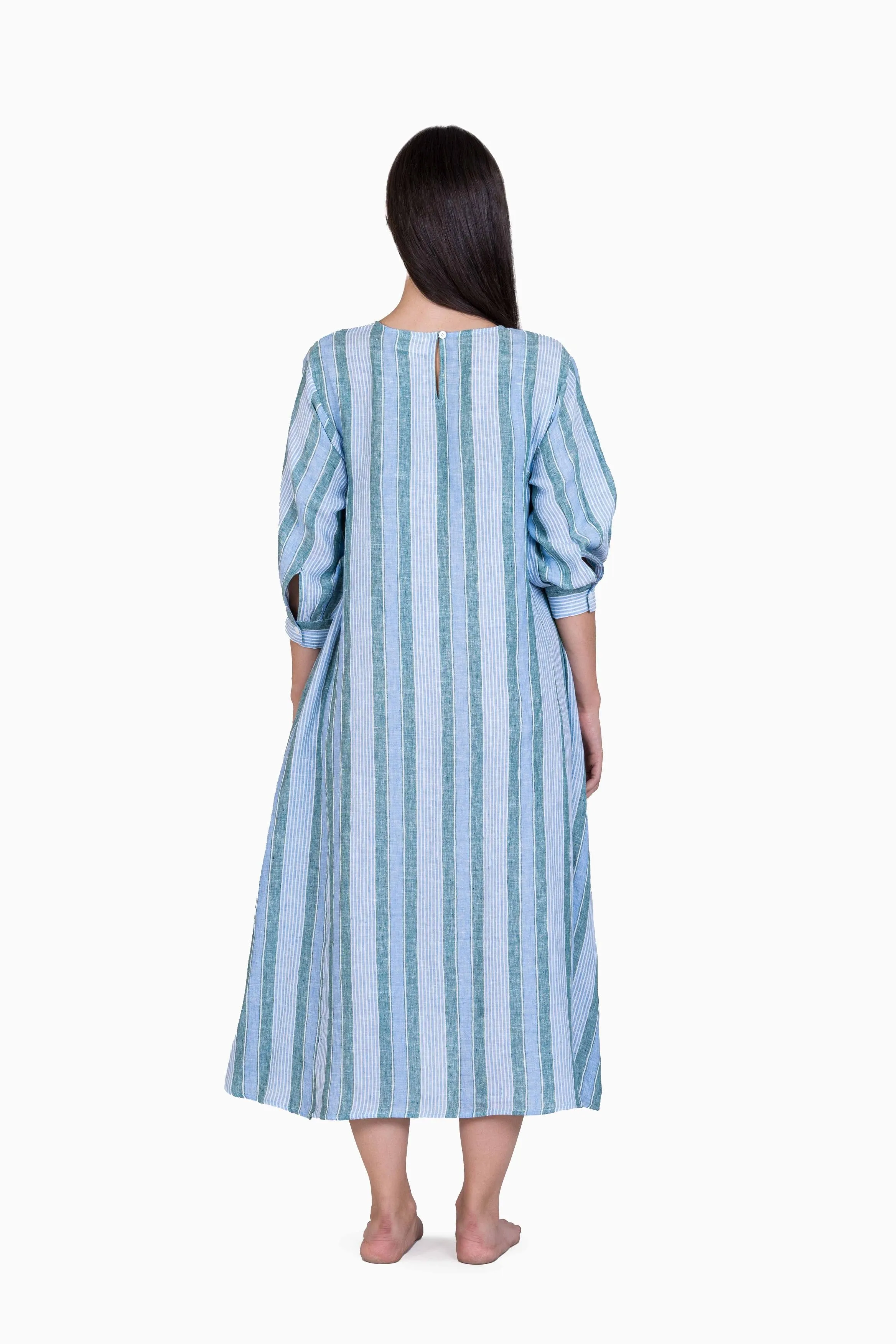 Linen Cassidy Dress-Vern Yellow