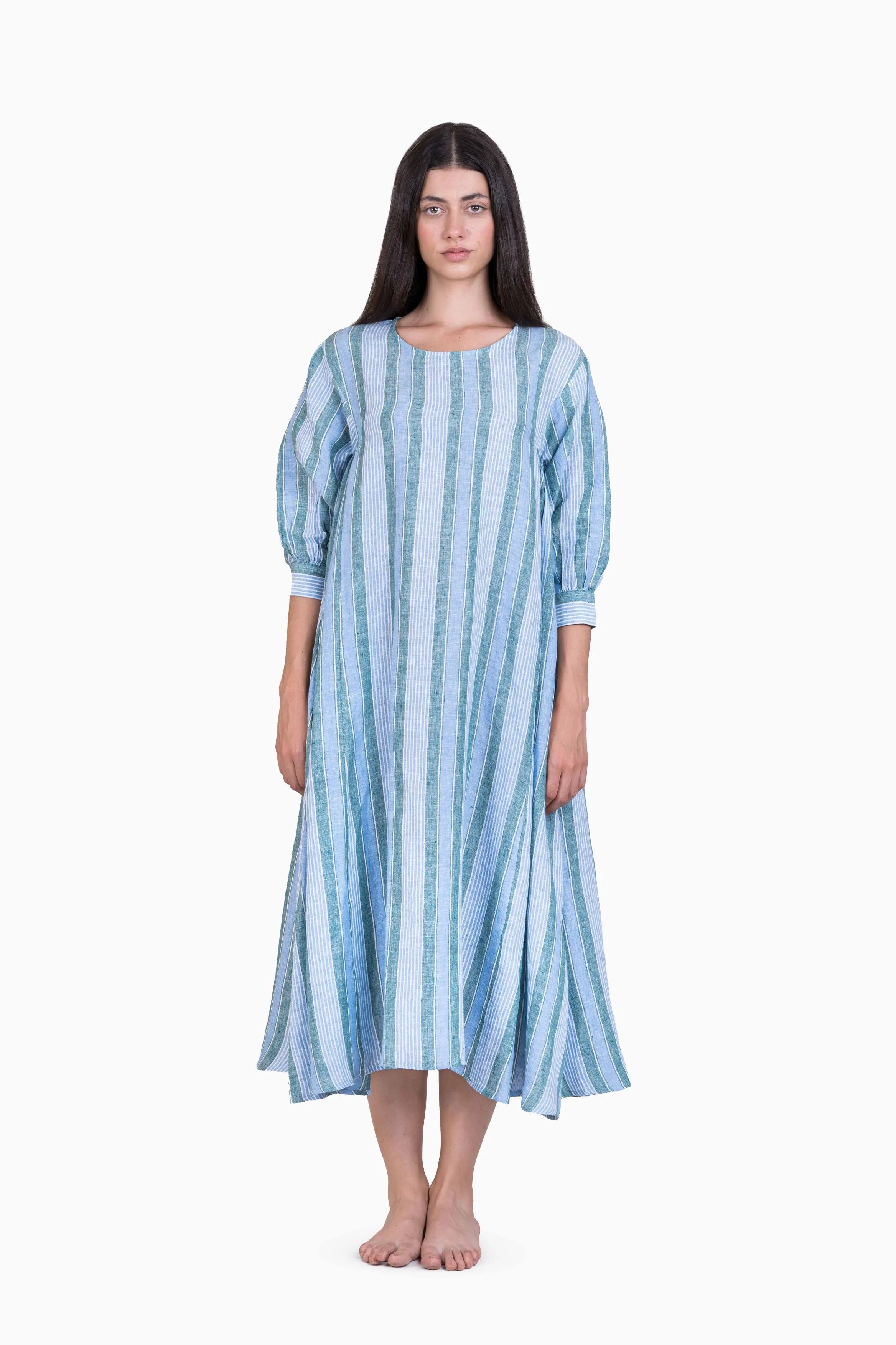 Linen Cassidy Dress-Vern Yellow