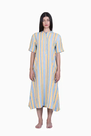Linen Cindy Dress- Vern Yellow