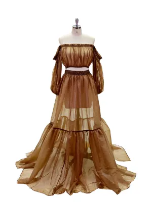 Long Sleeves Evening Dresses Photography Dresses None-maternity/Maternity Dress for Photo Shoot YEWEN YW230207