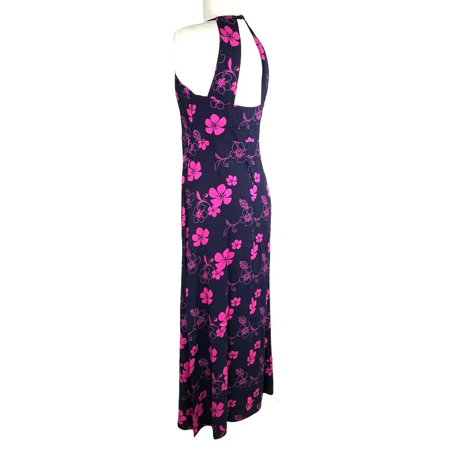Loose Fit Halter Neck Sleeveless Women's Maxi Dress