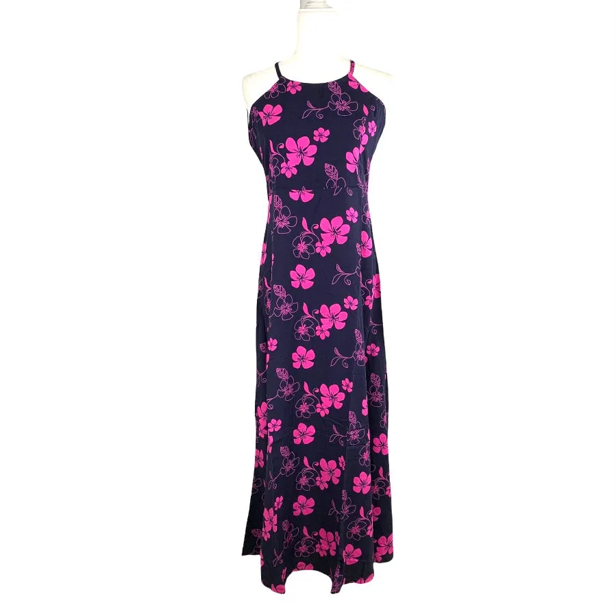 Loose Fit Halter Neck Sleeveless Women's Maxi Dress