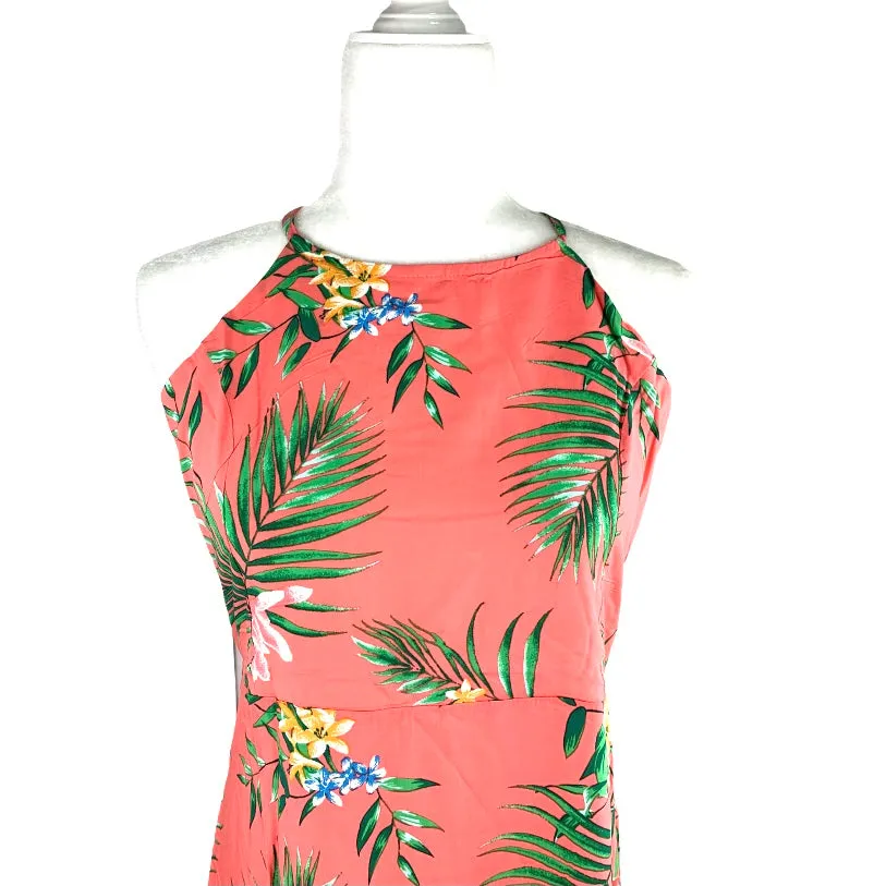 Loose Fit Halter Neck Sleeveless Women's Maxi Dress