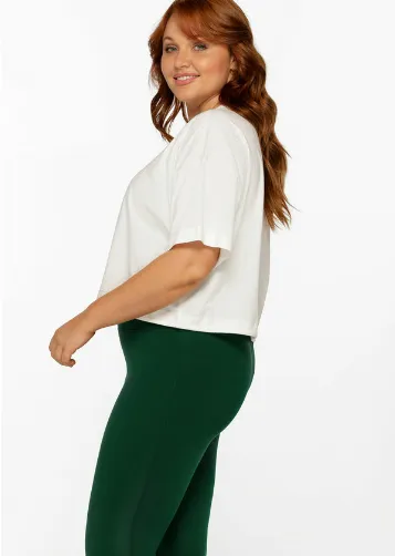 Lorna Jane Trailblazer Cropped Tee - Porcelain