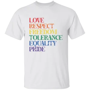 Love Respect Tolerance LGBTQ  T-Shirt