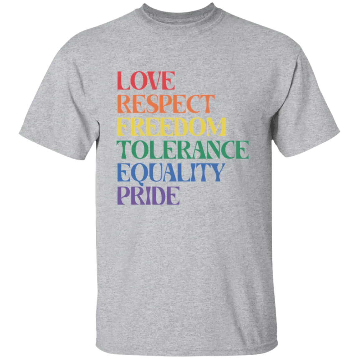 Love Respect Tolerance LGBTQ  T-Shirt