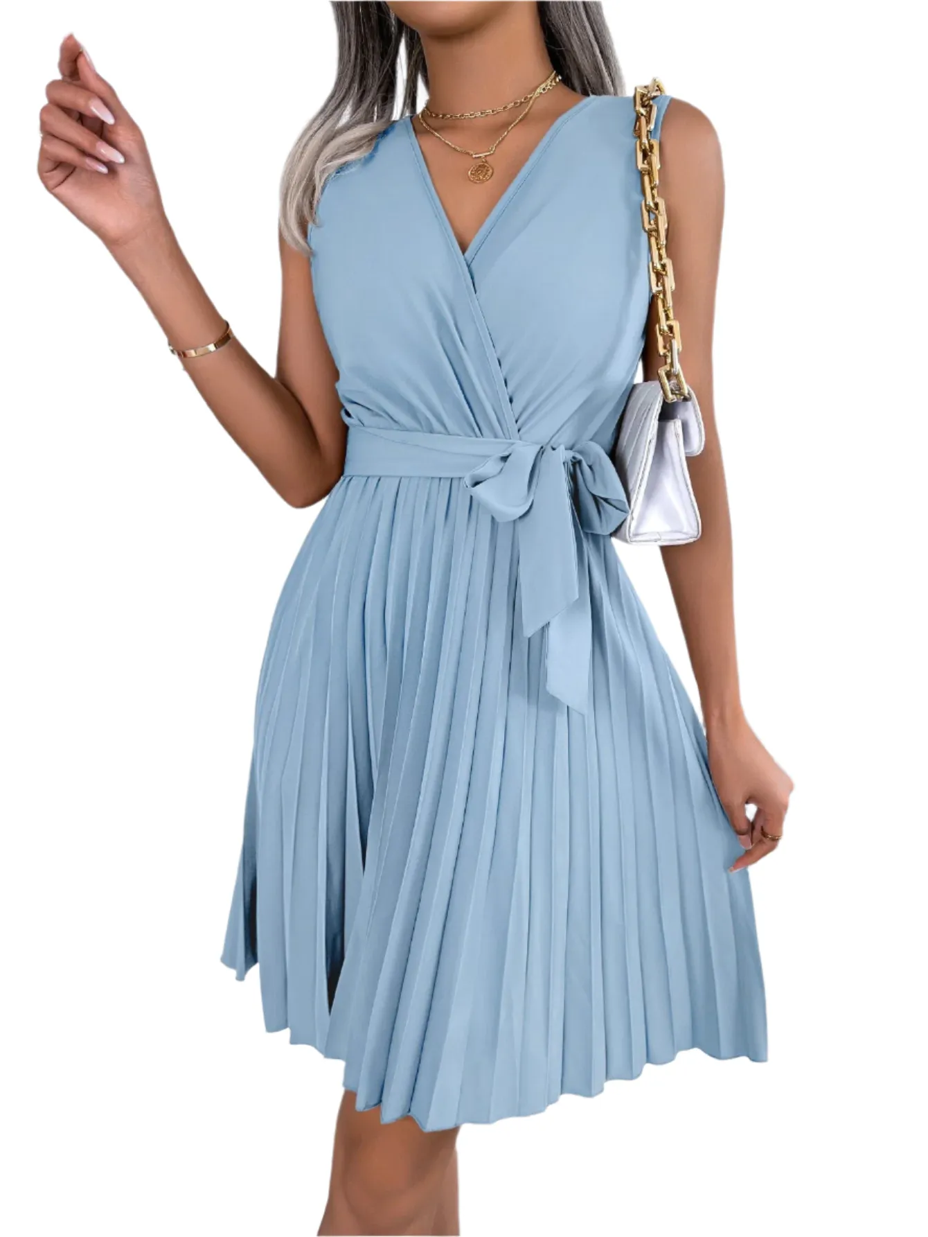 Luciana – Timeless Elegance Women’s Sleeveless Dress