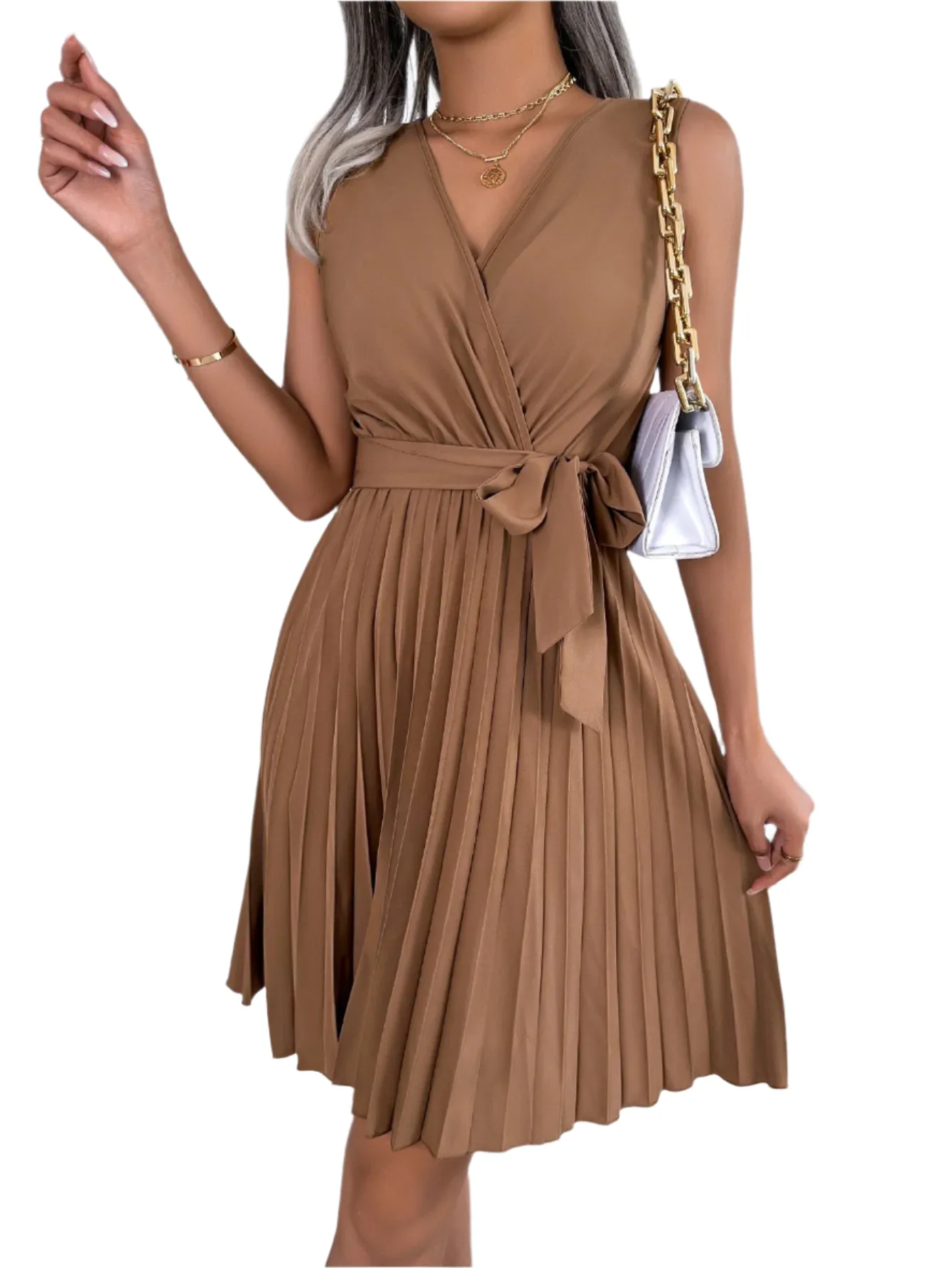 Luciana – Timeless Elegance Women’s Sleeveless Dress