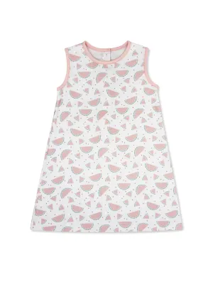 Lullaby Set: Ann Dress - Whimsy Watermelon, Pensacola Pink