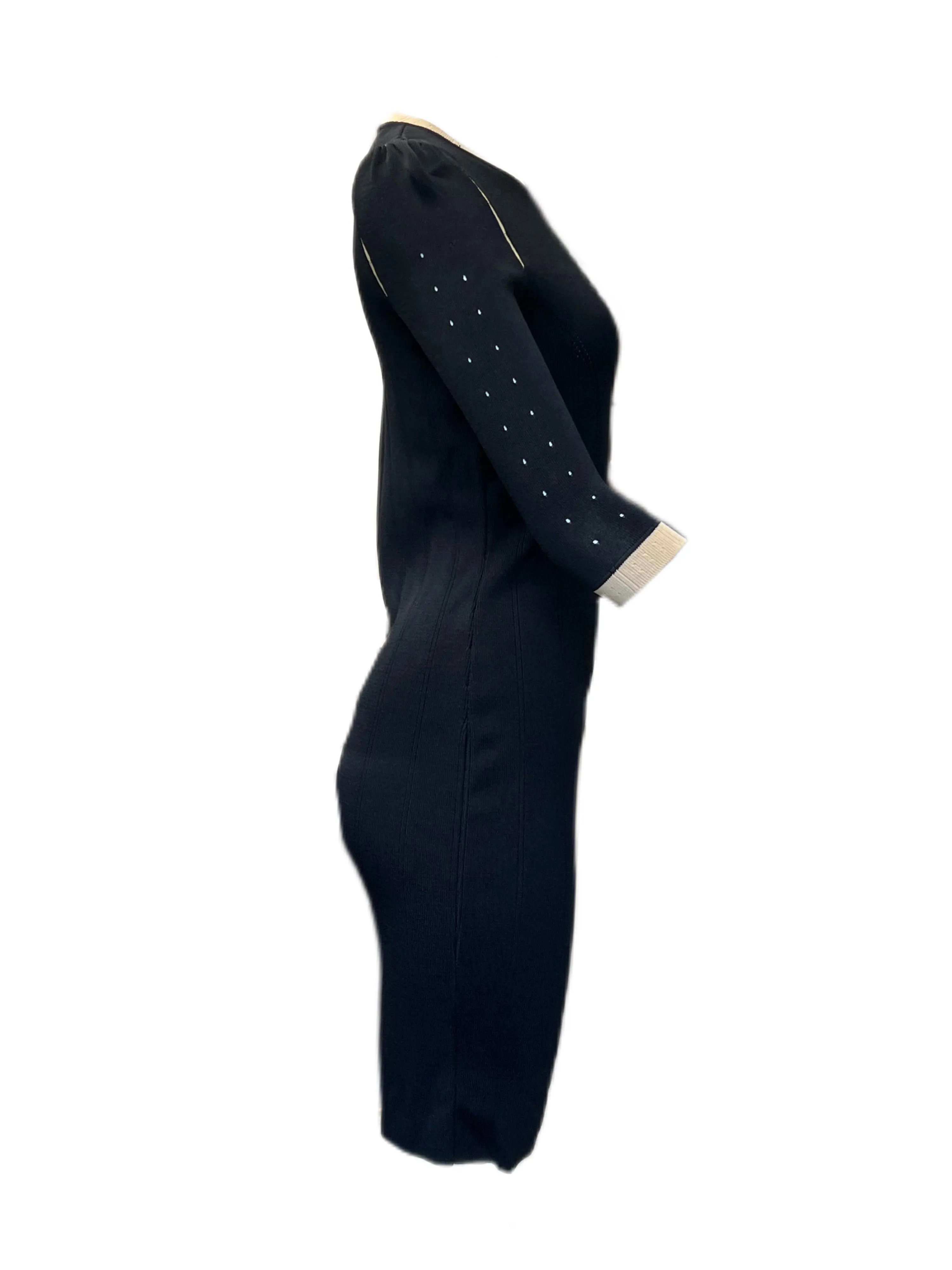 Marella By Max Mara Women's Black Gaspare Knitted Dress Size S NWT