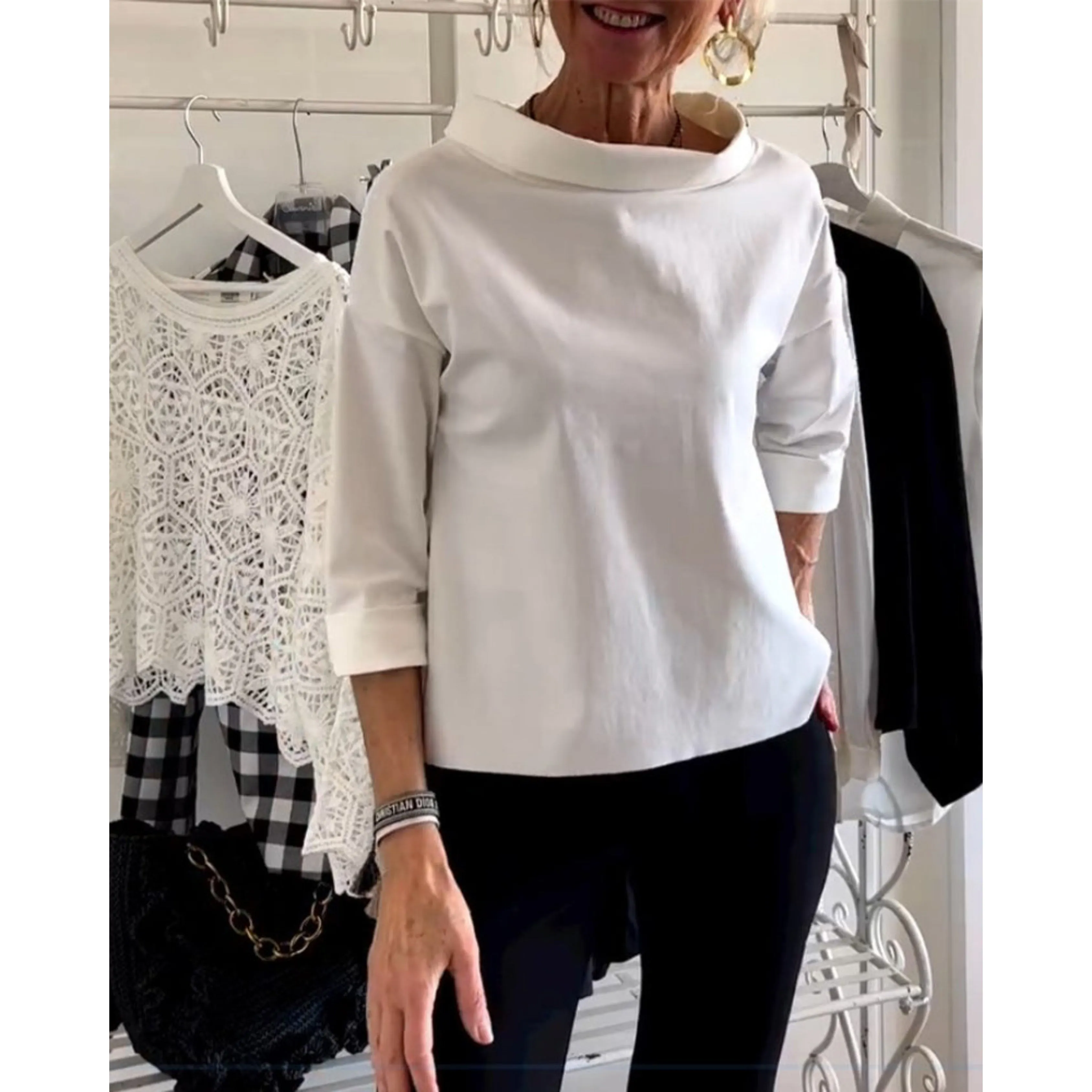 Marina® | Women's relaxed fit top, elegant
