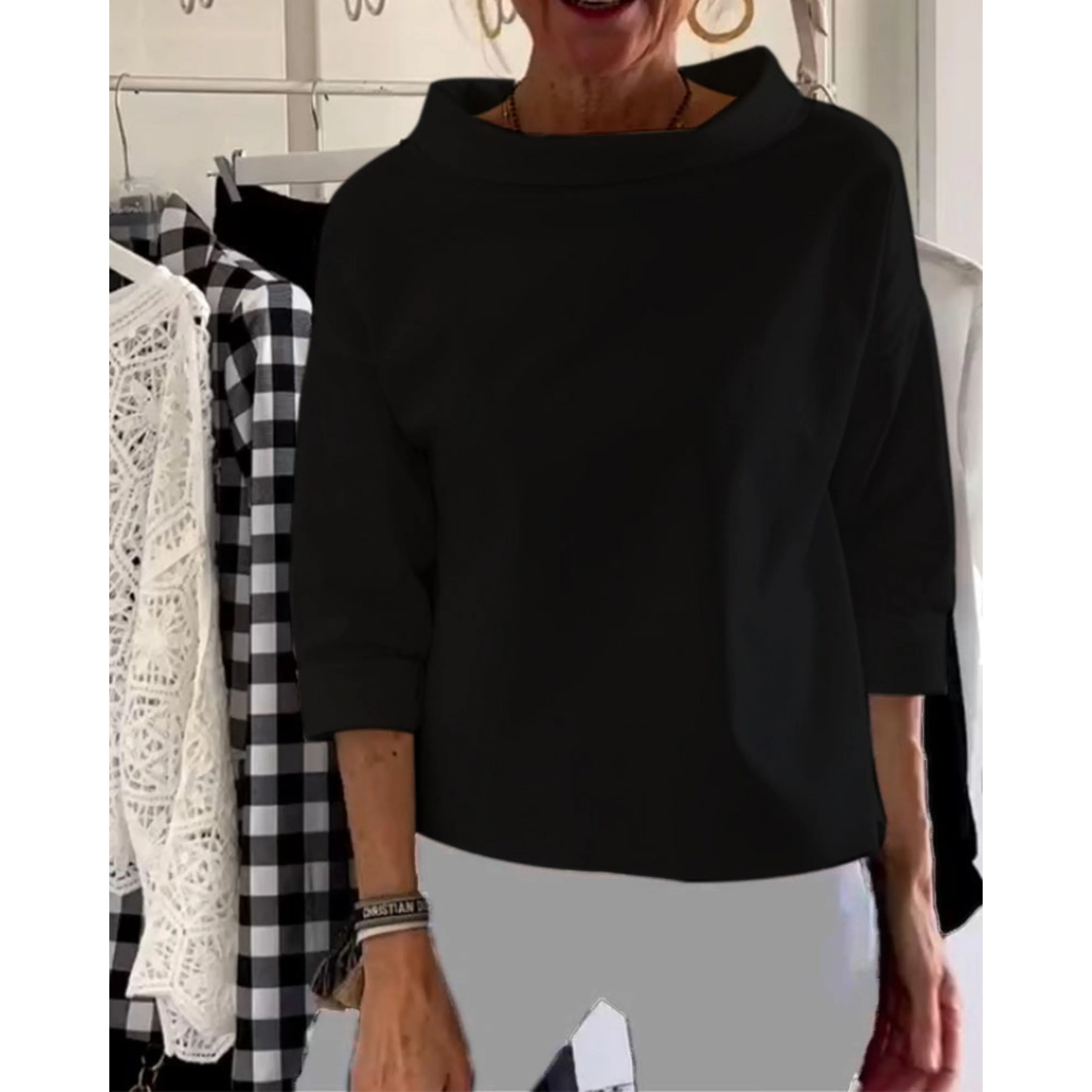 Marina® | Women's relaxed fit top, elegant