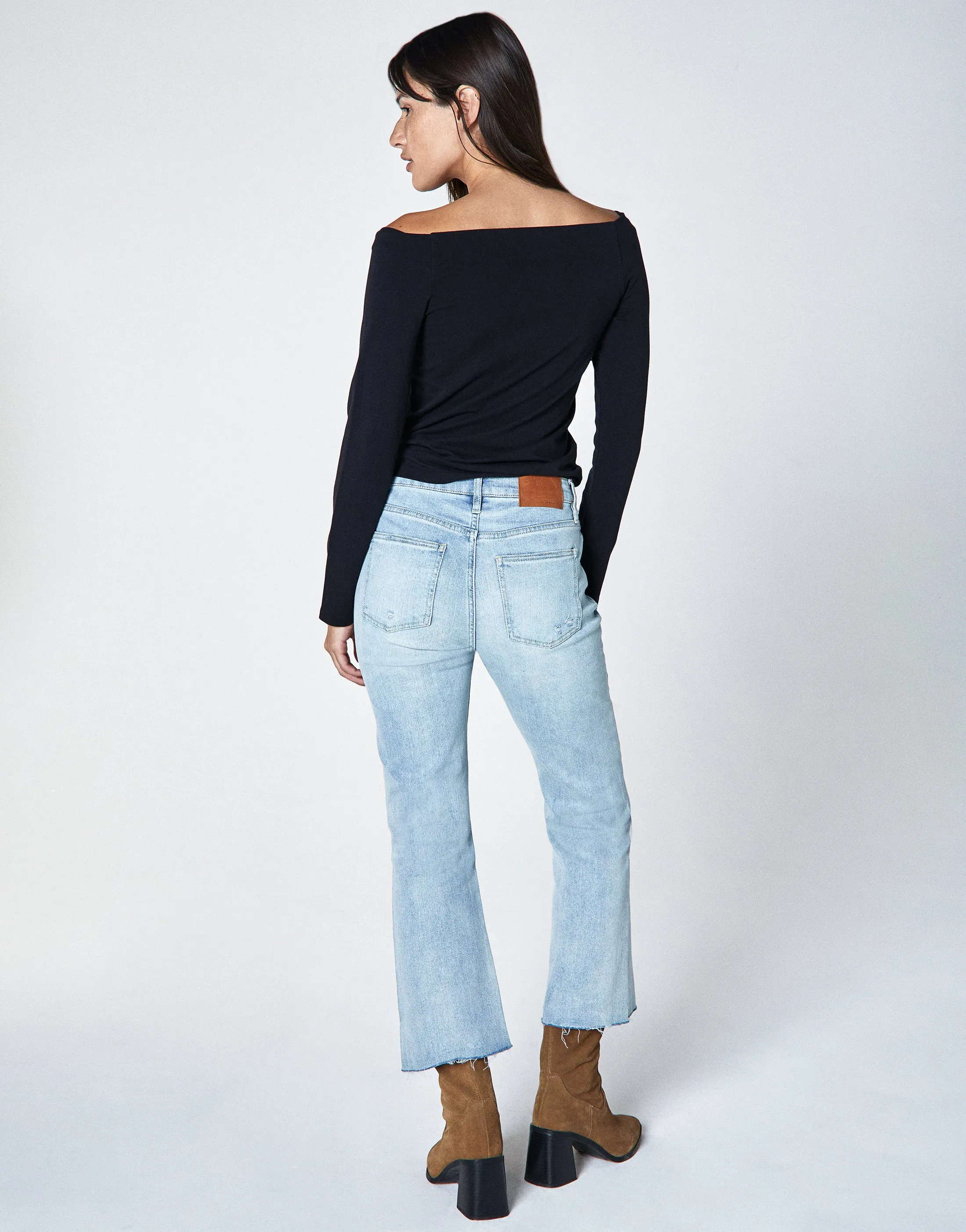 MARLOW Mid-Rise Cropped Demi Flare in Bend