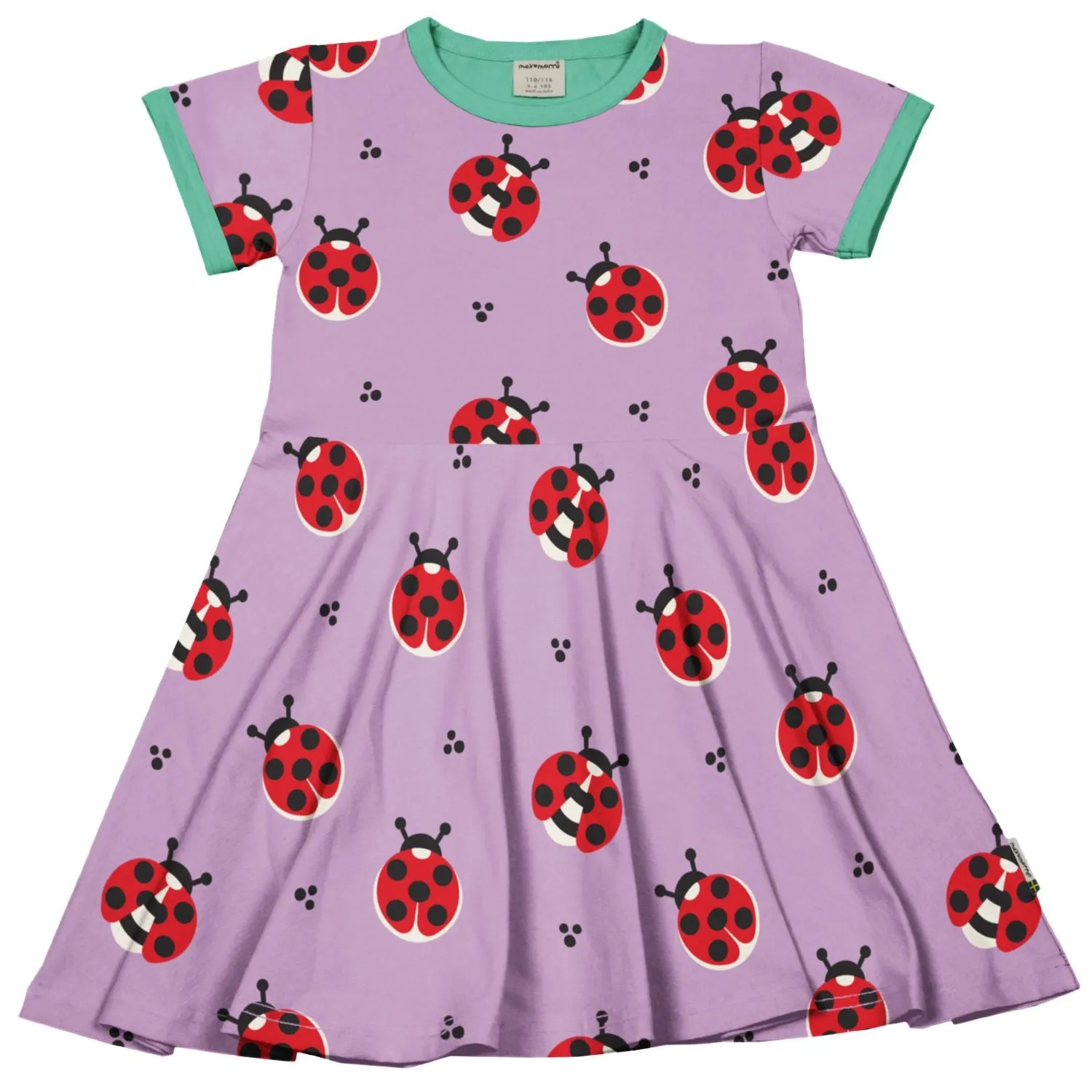 Maxomorra Ladybug Circle Dress Ss25