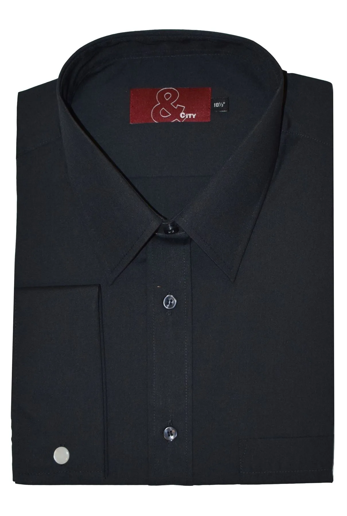 Mens Easy Care Poly Cotton Double Cuff Shirts
