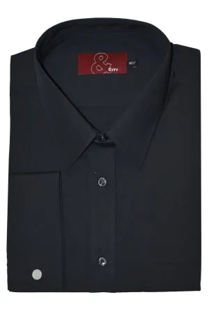 Mens Easy Care Poly Cotton Double Cuff Shirts