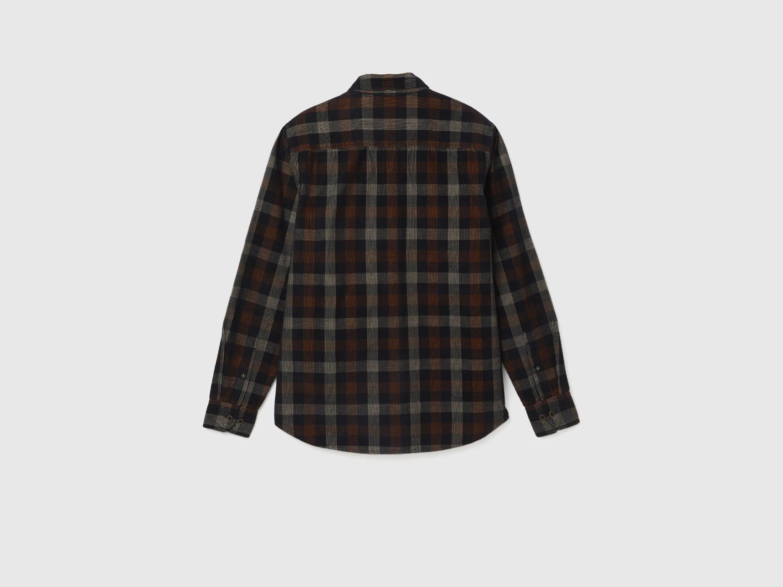 Men's Regular Fit Spread Collar Checked Shirts