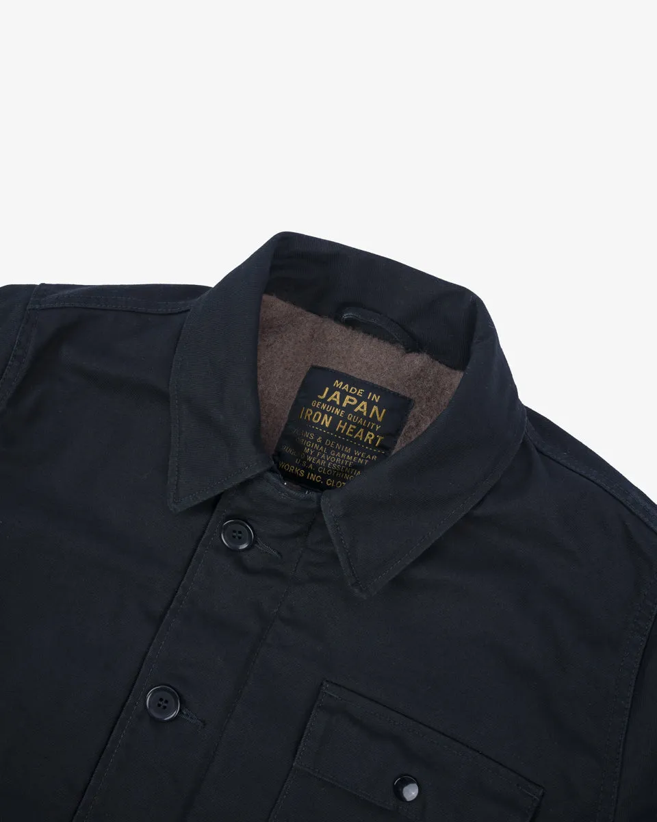 Military Serge A2 Deck Jacket - Black